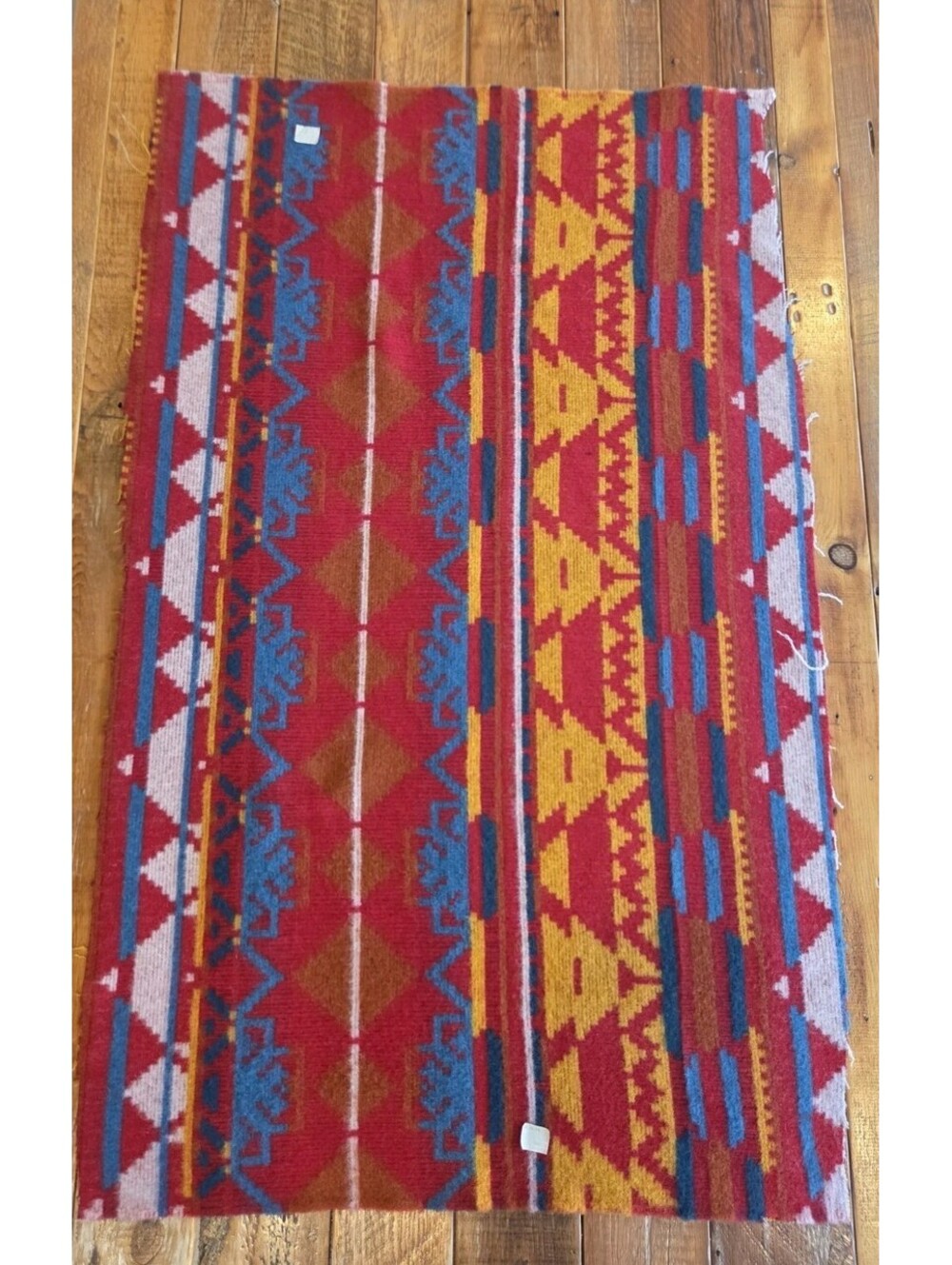 Southwest Aztec Fabric Vintage 70s 80s 56" × 33"